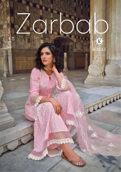 Zarbab By Kalki Designer Sharara Style Readymade Suit Collection